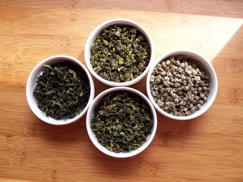 Caffeine in Tea Caffeine in Tea, Four Green Tea Varieties